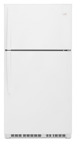 Whirlpool 22.4 cu.ft Top Mount White Deluxe